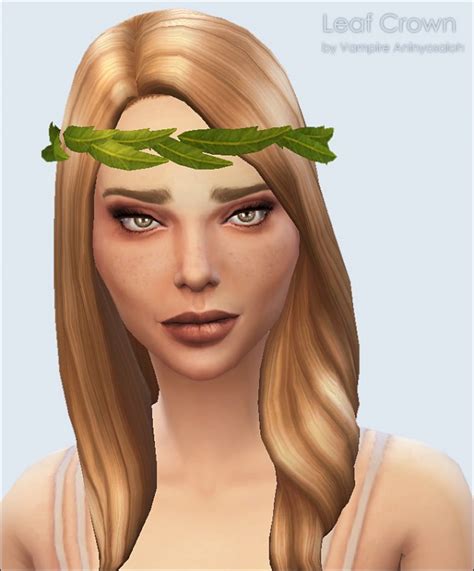 Leaf Crown 4 Colors By Vampire Aninyosaloh At Mod The Sims Sims 4 Updates