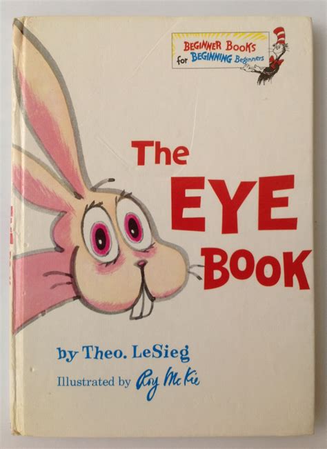 The Eye Book By Theo Dr Seuss Lesieg First Gb Edition 1969