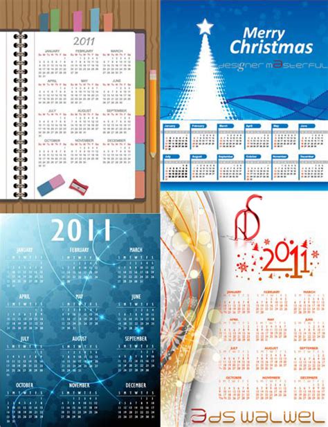 Calendars 2011 تقويم 2011 Ahmad4dfree Vectors