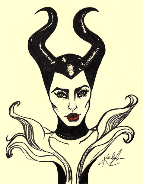 Maleficent Sketch By Ktorresart On Deviantart