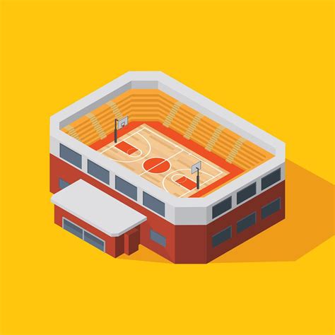 Basketball Stadium Isometric Vecto 183268 Vector Art At Vecteezy