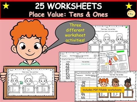 Place Value Tens And Ones Worksheets And Cut Paste Activities