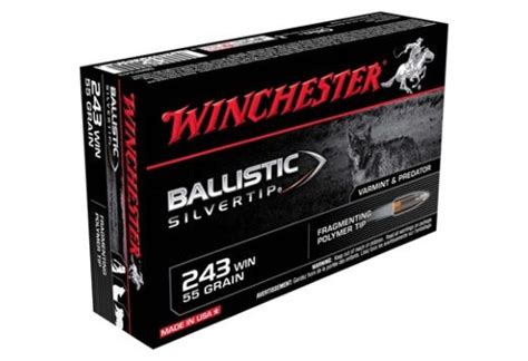 Winchester Supreme 243 55gr Ball Silver Tip 20rd 10bxcs
