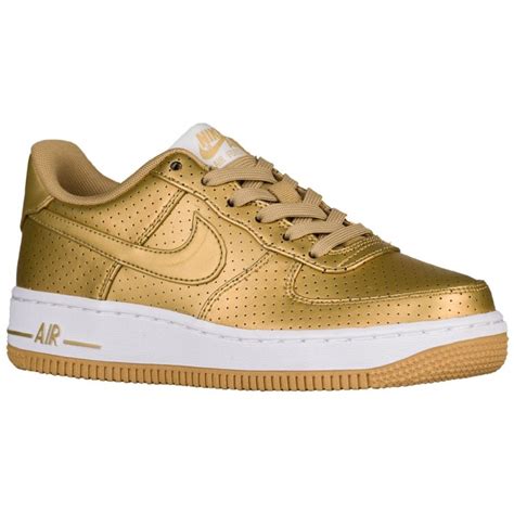 Nike air force 1 white gold. nike air force weiß gold,Nike Air Force 1 Low-Boys' Grade School-Basketball-Shoes-Metallic Gold ...