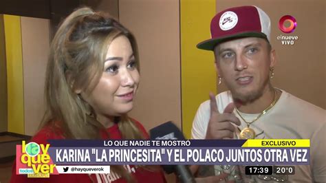 Información de los famosos de argentina y el mundo. Karina 'La Princesita' y El Polaco juntos en ensayo - YouTube