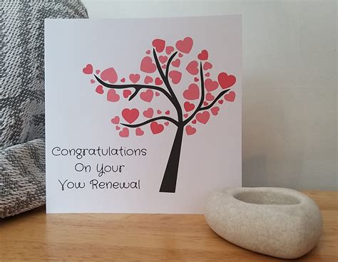 Vow Renewal Card Handmade Congratulations On Your Vow Renewal With