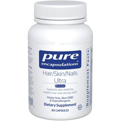 Pure Encapsulations Hairskinnails Ultra Supplement For Collagen Anti Aging Keratin