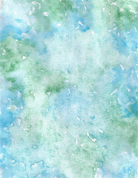 Blue Green Watercolour Background Watercolor Background Pastel