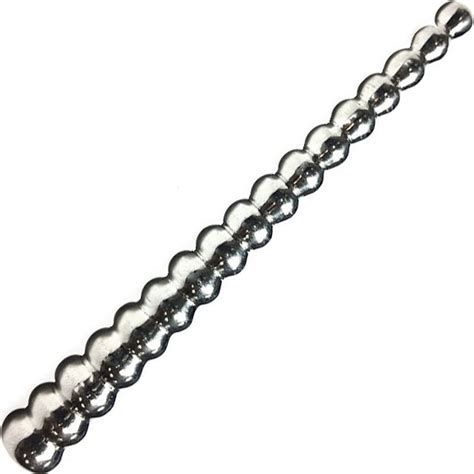 Rouge Stainless Steel Beaded Urethral Sound Silver