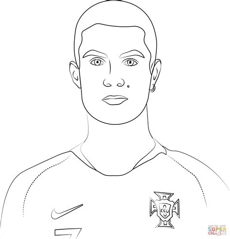 Dibujo De Cristiano Ronaldo Para Colorear Dibujos Para Colorear