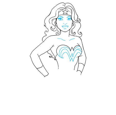 How To Draw Wonder Woman Really Easy Drawing Tutorial In Easy Cartoon Drawings Easy