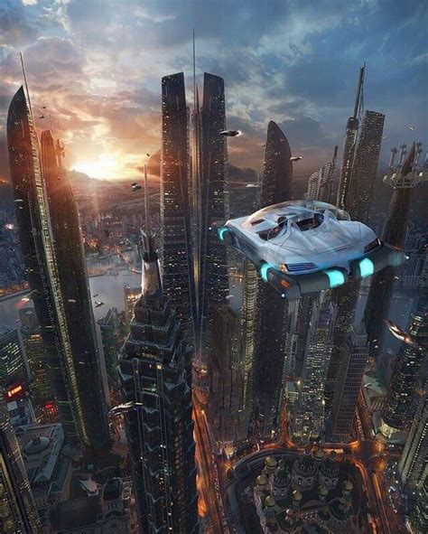 Cityscape Futuristic City Fantasy Art Landscapes Sci Fi Concept Art