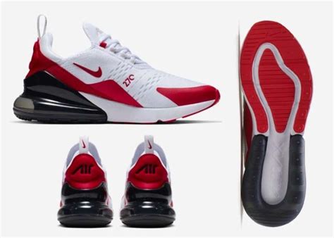 Now Available Nike Air Max 270 White University Red Gray Soleracks