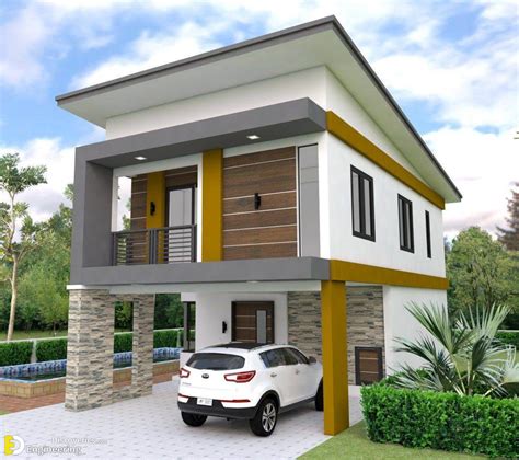 Simple Two Storey House Design With Floor Plan Floorplansclick