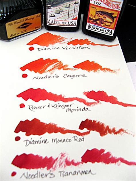 Seeing Red Ink That Is Noodlers Ink Fountain Pen Ink Fountain