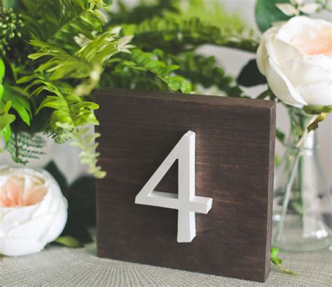 How To Make Diy Wedding Table Numbers