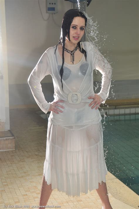 WWF Movie Images Of Girl In Dress Pantyhose In Pool At EE Wetlook Unedited Wetlook