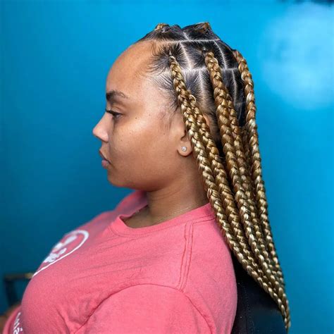 Big Box Braids Hairstyles For Medium Length Trend Hairstyle