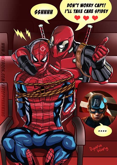 Dyana Wang Deadpool And Spiderman Spideypool Deadpool X Spiderman