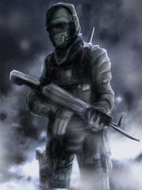 Ghost Modern Warfare 2 By Thesdros On Deviantart