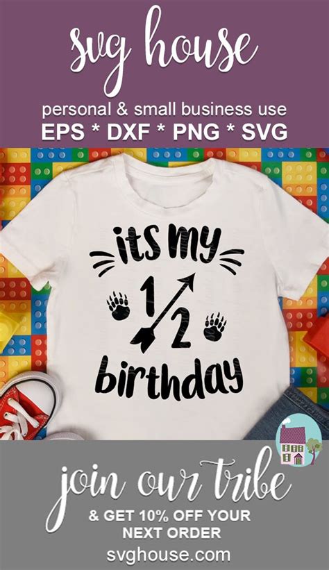 Half Birthday Svg Half Birthday Dxf Its My Half Birthday Etsy Australia