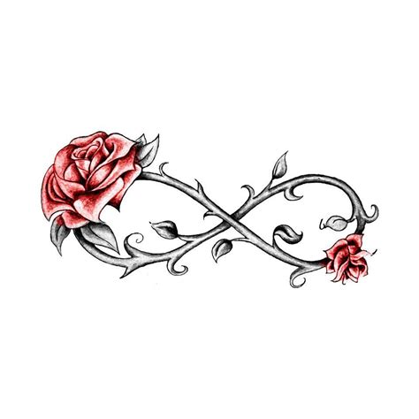 Infinity Rose Татуировка со знаком бесконечности Мужские татуировки