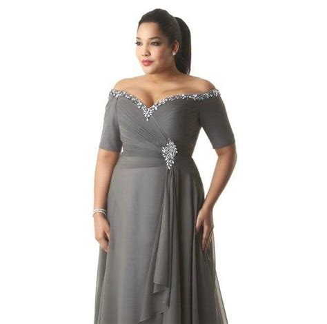 Platinum Grey Plus Size Evening Dresses From The Darius Collection