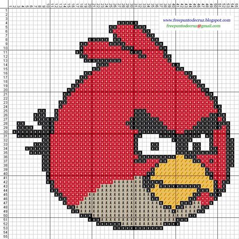 Dibujos Punto De Cruz Gratis Angry Birds Cross Stitch Punto De Cruz