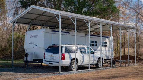 Metal Rv Cover Vertical Roof Eagle Carports