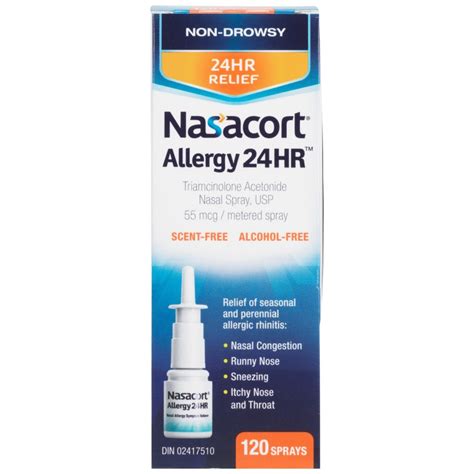 Nasacort Allergy 24hr Nasal Spray 120 Doses London Drugs