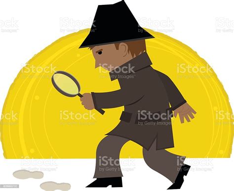 Detective Clipart Stock Illustration Download Image Now Footprint