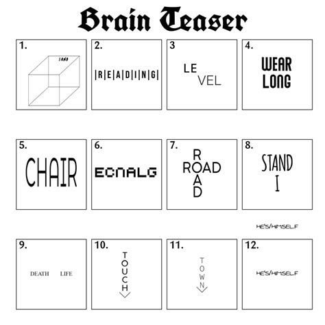 Printable Brain Teasers Printable Jd