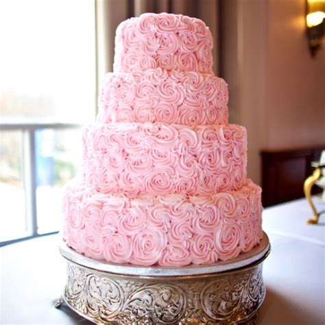 Pin By Debora On Cakes Rosette Cake Wedding Wedding Cakes Pink