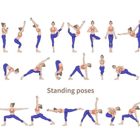 Different Standing Yoga Poses