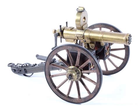 Gatling Gun 1885 Brass Functioning Model