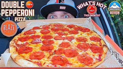 Blaze Pizza Double Pepperoni Pizza Review What S Hot Menu Theendorsement Youtube