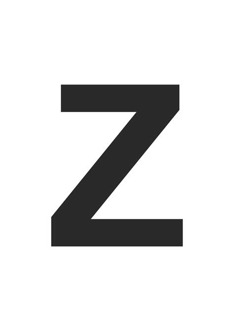 Printable Letter Z Template Free Glitter Alphabet To Download And