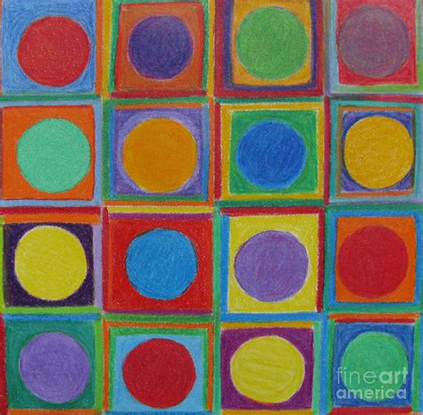 Squares And Circles Drawing By Patricia Januszkiewicz Fine Art America