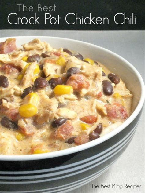 All you have to do is toss the ingredients in the slow cooker, set. The Best Crock Pot Chicken Chili | Recipe | Chicken chili ...