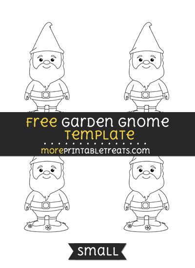 Garden Gnome Template Small