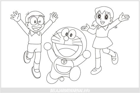 Mewarnai Doraemon Mewarnai Gambar Kartun Buku Doraemon And Friends