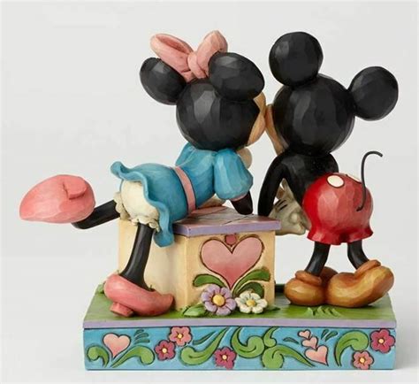 6 Kissing Booth Mickey And Minnie Mouse Figurine Jim Shore Disney