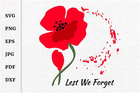 Lest we forget SVG, Veterans SVG, Remembrance Day SVG By OksvminDesign | TheHungryJPEG.com