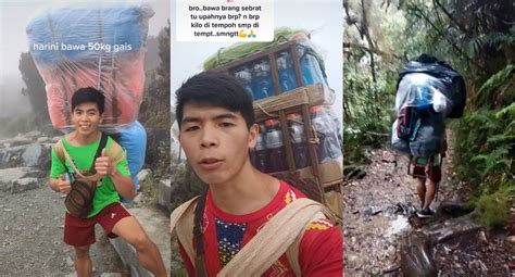 Netizen Luah Simpati Malim Gunung Hanya Dapat RM5 Per Kilo Pikul Barang