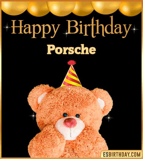 Happy Birthday Porsche  🎂 Images Animated Wishes【28 S】