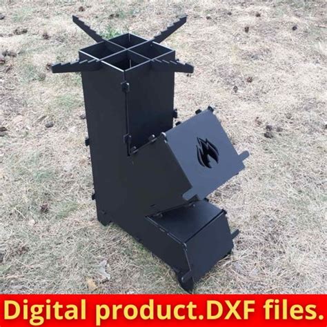 Rocket Stove Dxf Svg Files For Plasma Laser Portable Fire Etsy