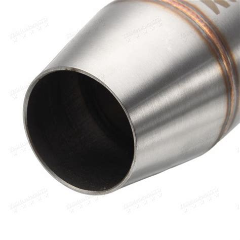 1x Universal Motor Stainless Exhaust Pipe Muffler Expansion Chamber
