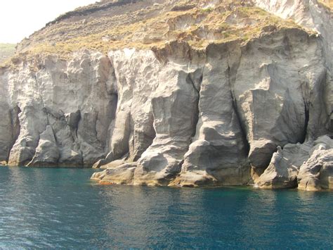 Immagini Belle Isola Ischia Aghi Roccia Scogliera Litoranee