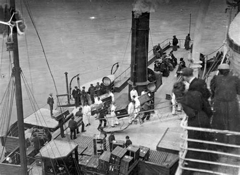 Titanics Crew Members Boarding At Queenstown
