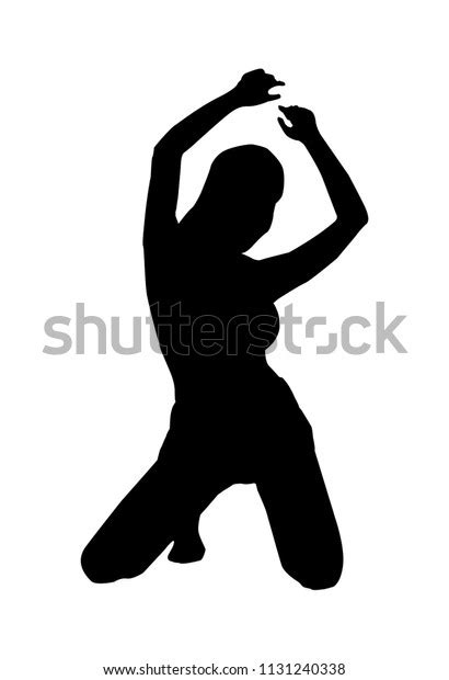 Vector Silhouette Sexy Woman Dance Stock Vector Royalty Free